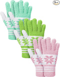 Patelai 3 Pairs Microfiber Plant Dusting Gloves Leaf Cleaning Gloves for Indoor Plants, Blinds, Furniture, House(Medium,Snowflake Yellow, Pink, Blue, White)