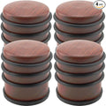 KINJOEK 4 PCS 1KG Heavy Duty No Drill Door Stopper, Stainless Steel Door Stop, Surrounded with Protective Rubber Bands Anti-Slip Door Wedge for Office, Home, Garage, Laundry Door, Brown Te