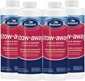 BioGuard Stow Away Cleaner & Deodorizer for Pool Cover, 1 Quart, 4 Pack | Eliminates Odors, Aids in Stain and Soil Removal, Extends Life of Pool Covers
