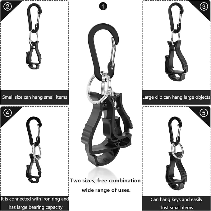 NANHONG 6 Pieces Glove Clips for Work Glove Holder Clip, Construction Worker for Glasses Helmets Gloves Holder Clip