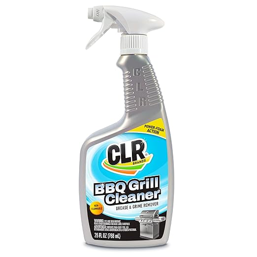 CLR Brands Grill Cleaner and Degreaser Spray, 26 oz. Bottle | Removes Burnt Food, Grease and Grime from Grates and Racks, Pellet and Electric Smokers