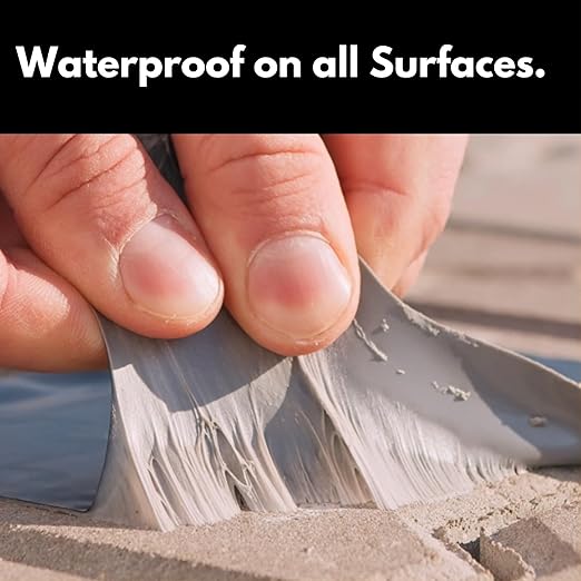 HSS Sealant Tape with MicroSealant - Waterproof Commercial Roofing Tape for Roof and RV Repair - UV- & Weatherproof (Black, 4 inch x 50 feet)