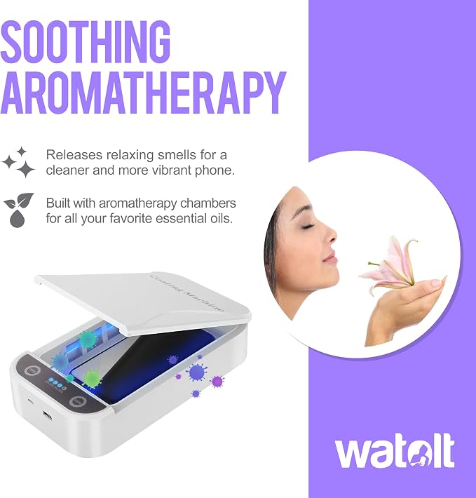 Watolt UV Light Sanitizer - Cell Phone Sanitizer Cleaner Box for Smartphone iPhone