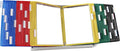 Tarifold Desktop Reference Display System, 60 Pockets, Assorted Colors | 60 double-sided PVC pockets, holds 120 letter-size sheets, sturdy metal base, quick-find indexing, quick and easy to assemble