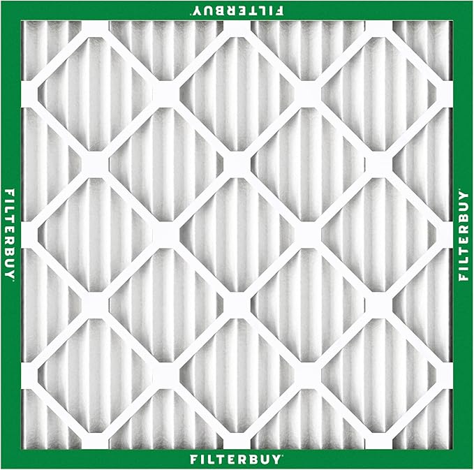Filterbuy 21x21x1 Air Filter MERV 8 (MPR 700) Dust Defense Replacement (6-Pack), Electrostatic Pleated HVAC AC Furnace Filters, Made in USA (Actual Size: 20.88 x 20.88 x 0.75)