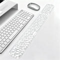 Mouse Pad with Wrist Rest, Soft Cloud Gel Keyboard Mouse Pad Set with Hand Wrist Support, Cute Non Slip Office Desk Accessories for Comfort/Pain Relief/Computer/Laptop (Clear Diamond)