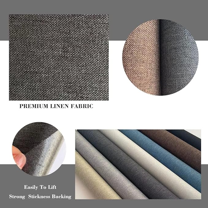 Fabric Repair Patches, Linen Repair Tape Self-Adhesive Fabric Patches Durable, DIY Large Linen Tape for Sofa, Couches, Furniture, Chair, Clothing （3.5X79 Inch, Dark Blue）