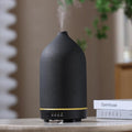 200ML Ceramic Essential Oil Diffuser for Home, Stone Diffuser | Ultrasonic Aromatherapy Diffuser & Air Humidifier for Bedroom, Office, Yoga, 7 LED Lights, Auto Shut-Off, 3 Timers, Black