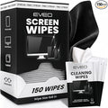 EVEO Screen Wipes (150 Pack) - Electronic Wipes, Computer Screen Cleaner Wipes for Electronics | Computer Screen Wipes Phone Wipes & Lens Wipes for PC, Laptop, Phone, Car & More - Microfiber Included