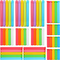 60 PCS Colorful Chip Clips - 4 Sizes Good Sealing Bag Clips for Food Snack Storage, Keeps Coffee, Bread, Cookies Fresh (6.3", 5", 3.5", 2.3")