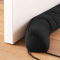 Sunolga 2-Pack 38" Door Draft Stopper Blocks Hot and Cold Air with Removable Washable Cover for Gaps Up to 3", All-Season Seal for Noise, Wind, Door Sweep for Bottom of Door, Home Essentials, Black