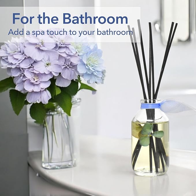 Reed Diffuser Set - English Garden Scented Diffuser with Sticks | Home Fragrance Reed Diffuser for Bedroom, Bathroom Shelf Décor, with Real Florals in the Bottle - Made in the USA
