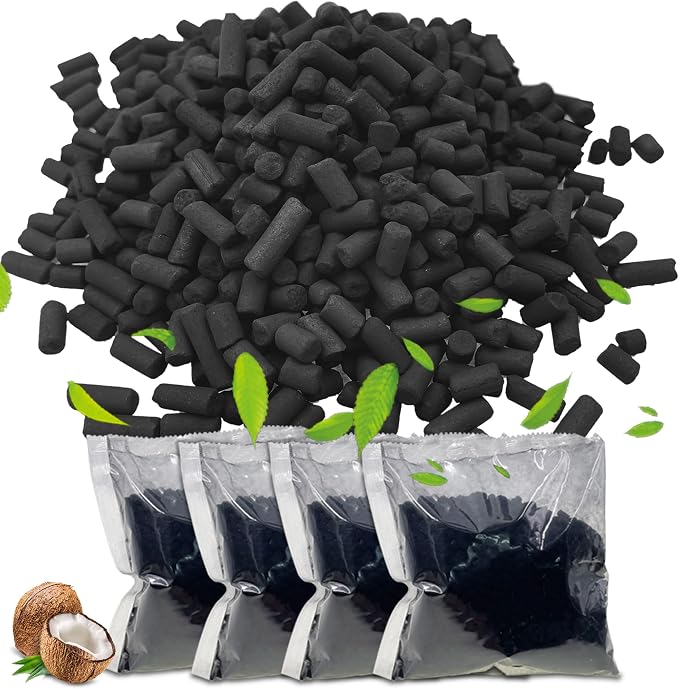 4Pcs Filter Refills for Lomi Smart Composter Top & Back Filter Slots | Replacement Activated Charcoal Filters Compatible with Electric Countertop Compost Bins, 12-month Supplement