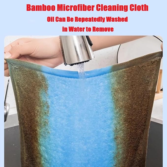 Bamboo Microfiber Cleaning Cloth-8Pcs Kitchen Wash Cloths,Wood Fiber Window Glass Rags,Micro Fiber Cloth for Cleaning Suitable for Dishes,Car Towel Rag Made From Baby Washcloths Material (green)