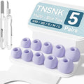 5 Pairs Replacement Ear Tips for AirPods Pro 3(White) | with Noise Reduction Hole,Built-in dust Guard Screen Silicone Ear Tips with Cleaning Pen - 5 Sizes(XXS/XS/S/M/L)