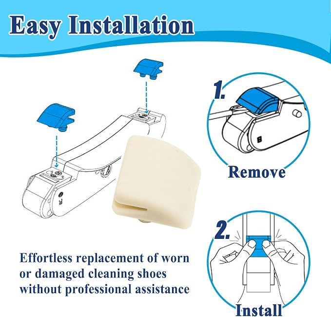 8Pcs AXV014SP Pool Cleaner Bottom Slotted Shoe Kits, Anti-Slip and Increase Efficiency