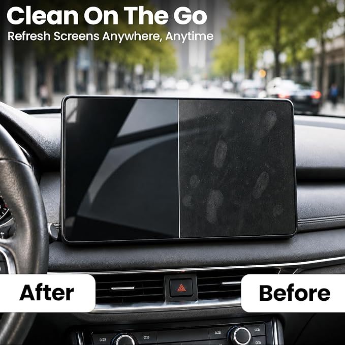 EVEO Electronic Wipes Screen Cleaner - Screen Wipes TV Screen Cleaner Wipes, Computer Screen Wipes, Laptop Screen Cleaner, ipad & Monitor Cleaner, Screen Cleaning Wipes