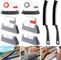 Window Track Cleaning Tools,Window Sill Cleaner Tool Kit,8 Pcs | Sliding Door Track Cleaner,Groove Crevice Seal Cleaning Brush for Tile Lines/Shutter/Car Vents/Air Conditioner/Keyboard