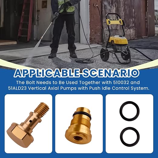 7115203BBK Bolt Replacement Kit Compatible with Cold Water Pressure Washer, Fits for DXPW3224, DXPW3224i, DXPW3324, DXPW3324i Pressure Washer Models