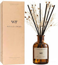 Flower Reed Diffuser Set Clean White Linen Scent for Bathroom Air Fresheners | 4.0 fl oz Essential Oils with Sticks Home Fragrance Defusers | House Bedroom Office Shelf Decor & Gift