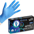 Disposable Nitrile Exam Gloves, Blue, Nitrile Gloves Disposable Latex Free, Medical Gloves, Cleaning Gloves, Food-Safe Rubber Gloves, Powder Free, Non-Sterile, 50-ct Box (Large)