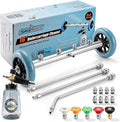 16 IN Under Carriage Pressure Washer Water Broom with Foam Cannon 4000PSI | Pressure Washer Undercarriage Cleaner Attachment, Power Washer Surface Cleaner for Car Wash, SUVs, Driveway, Sidewalk