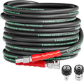 Pressure Washer Hose 50FT 4800PSI with 3/8 Inch Quick Connect, Kink Resistant Industry Grade Steel Wire Braided, Wear Resistant Power Washer Hose with M22 14mm Adapter