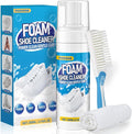 Shoe Cleaner, 6.76 fl oz Shoe Cleaning Kit with Brush and Towel, White Sneaker Cleaner for Removing Stains | Includes Brush & Towel, Removes Dirt & Stains from White Shoes, Sneakers, Leather, Canvas & Mesh, 6.76 fl oz