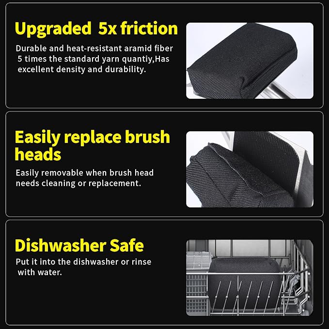 XUDAKAIXIN Bristle-Free Steam Grill Brush,No Bristle Shedding— Ultra Safe & Efficient BBQ Grill Cleaner for Outdoor Grill, for Men, Dad, or Any Grill Lover﻿