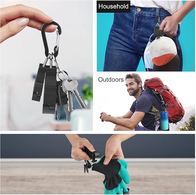 NANHONG 6 Pieces Glove Clips for Work Glove Holder Clip, Construction Worker for Glasses Helmets Gloves Holder Clip