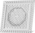Square Shower Drain Hair Catcher, Flat Shower Drain Hair Catcher, Anti-Clogging Fast Drainage, Anti-Slip & Stays in Place, Easy Clean Fits Bathroom Hair Catcher for Shower (Gray, 4 inch)