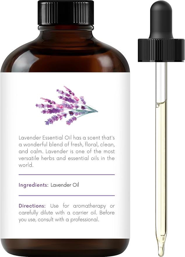 Handcraft Blends Lavender Essential Oil – Huge 4 Fl Oz – Essential Oil for Diffuser and Aromatherapy, Skin, Massage, Candle and Soap Making Fragrance