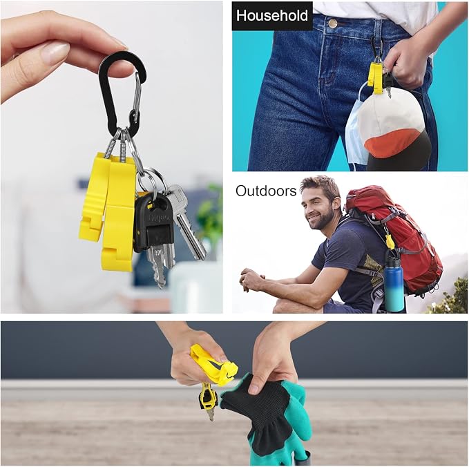 NANHONG 6 Pieces Glove Clips for Work Glove Holder Clip, Construction Worker for Glasses Helmets Gloves Holder Clip