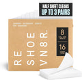 RESHOEVN8R Shoe Wash Detergent Laundry Sheets - 16 Loads, Cleans 48 Shoes | Eco-friendly formula safe on all shoes, laces & materials, for use in the washing machine
