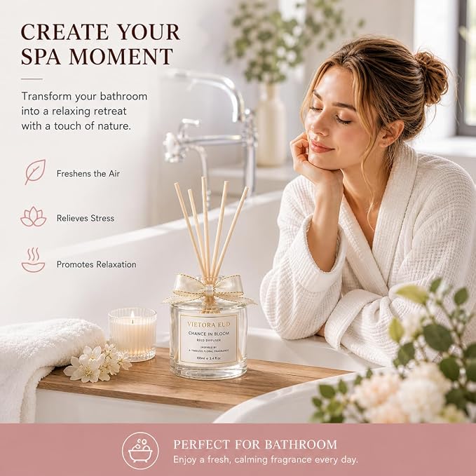 Chance Reed Diffuser-Inspired by Chance Perfume, 3.5 Fl Oz | Long-lasting Disigner-perfume Fragrance for 12 weeks, Flame-free,Non-toxic for Home & Office, A Elegant Gift