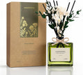 Reed Diffuser, 6.1 oz Citrus Mint Scent Diffuser with Sticks & Dried Flowers, 120 Days Long Lasting diffusers for Home, Elegant Fragrance for Bathroom Bedroom Office Decor Air Fresh