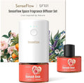 Plug-in Air Freshener for Home, Waterless Essential Oil Diffuser for Bedroom and Bathroom, Non-Toxic Formula for Pets and Nursery, 120 Days Runtime, Refillable Damask Rose(Tomato Red)