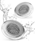 Wokdada Sink Drain Strainer, Reversible Easy Clean Mesh Sink Strainer with 304 Stainless Steel,Revolutionary Anti-Rust Large Kitchen Sink Strainer Food Catcher for Garbage Disposal Without Clogging