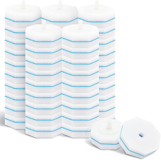 50 Count Toilet Wand Refills Compatible with Most Disposable Toilet Brush