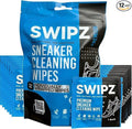SWIPZ Sneaker Cleaner Wipes – Instant Shoe Cleaner for White Sneakers, Rubber Soles & Leather | Sneaker Eraser Wipes for Nike, Adidas, Air Jordan & More | 12 Travel Packs