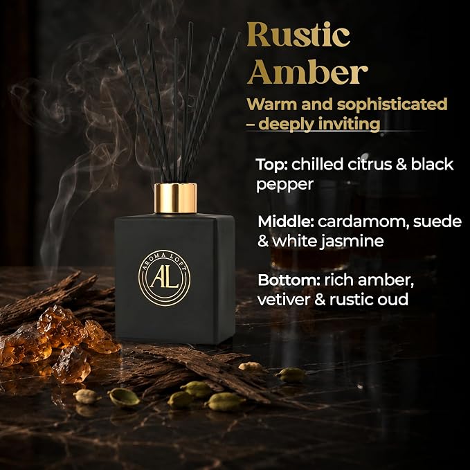 Reed Diffuser, Fragrance Diffuser for Home, Bathroom Diffuser Set, Oil Diffuser Reeds, Scent Sticks in Oil, Office Smell Good Stuff