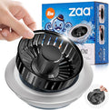 zaa Kitchen Sink Drain Strainer - Kitchen Sink Stopper, 304 Stainless Steel Sink Drain Stopper, Sink Protector for Kitchen with Anti-Clog Filter, Fit US Standard 3-1/2'' Sink Drain Hole, Black