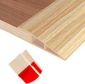 Floor Transition Strip Self Adhesive Vinyl Door Threshold for Doorways Carpet Edging Trim Overlap Edge Reducer for Laminate Floor, Carpet, Tile (Light Yellow Wood Grain, 1/5" to 2/5", 6.6Ft)