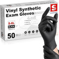 Schneider Vinyl Synthetic Exam Gloves, 4 Mil, Latex Free Disposable Gloves for Medical, Cooking, Cleaning, and Food Prep