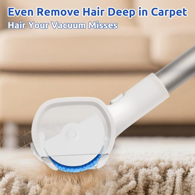 ACE2ACE A3 Pro Carpet Roller for Pet Hair, Carpet Pet Hair Removal Tool | Reusable Large Lint Rollers, 5 Feet Long Handle No Bending No Kneeling, Cat Dog Hair Remover for Carpet, Rugs, Mats, Black