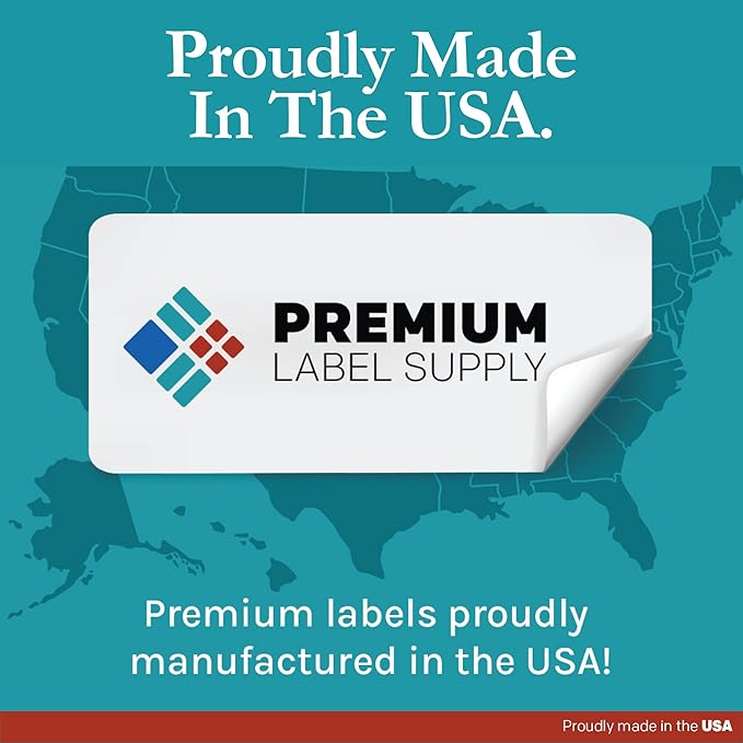 Premium Label Supply White Sticker Mailing Labels – 3.75" x 2" – Laser/Inkjet Compatible – (8 per Sheet), 1000 Sheets – 8,000 Total Adhesive Labels