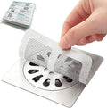 WMHXYY 60 Pack Disposable Shower Drain Hair Catcher Mesh Stickers, Square 3.93 Inches, Suitable for Drain Strainers in Bathrooms, Bathtubs, Kitchen Sinks, Washbasins.