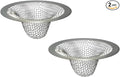 1.0" Small Drain Strainer, Sink Drain Hair Catcher, Bathroom Sink Drain Strainer, 2PCS Drain Mesh Baskets for Laundry, Mop Pool, Utility, Slop, RV Sink, Stainless Steel Drain Filter