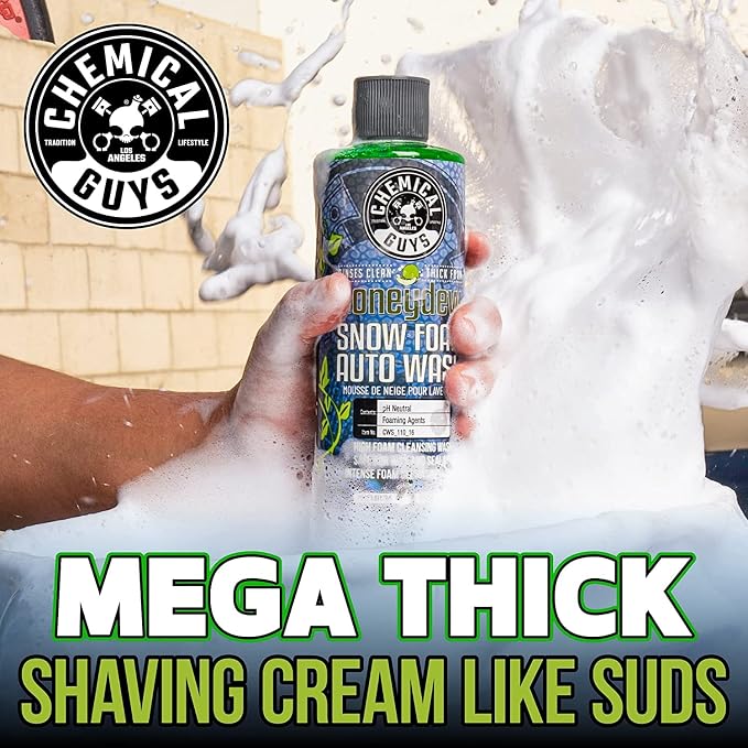 Chemical Guys, Snow Foam Wash Bundle, Foam Cannon, Gun & Two Soaps, 16 oz | Foam cannon and foam gun with watermelon and honeydew snow foam soaps, safe on wax, sealant and ceramic