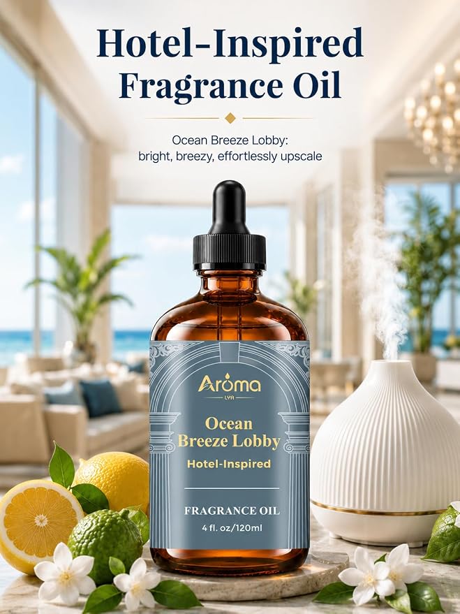 Hotel Collection Diffuser Oil - Ocean Breeze Lobby | Luxury Hotel Lobby Scent With a Rich Aroma and Long-Lasting Scent